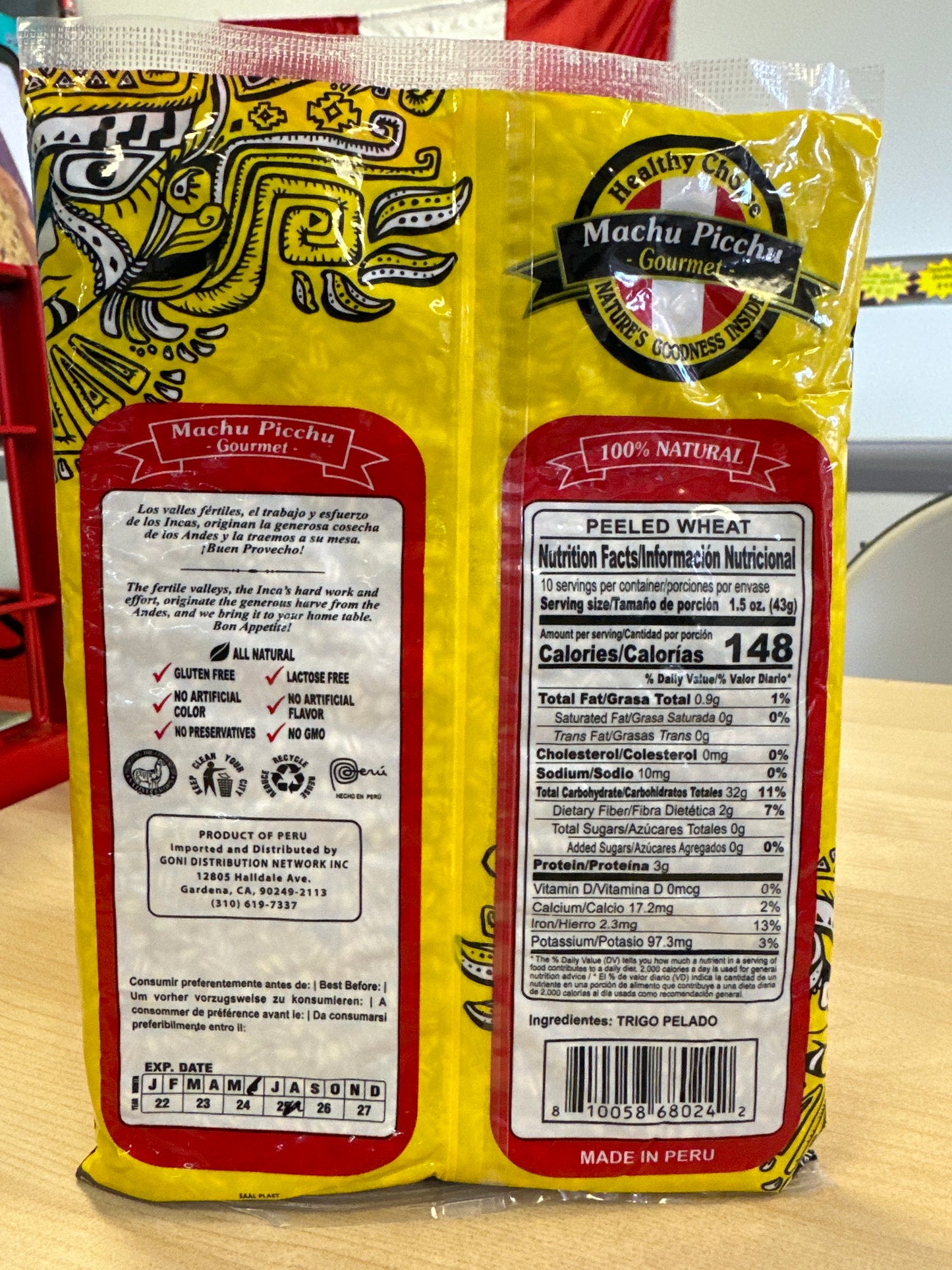 TRIGO PELADO 425g / Peeled Wheat (15 oz)