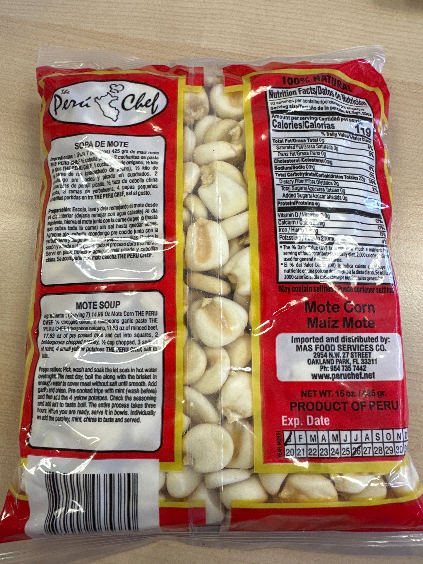 Maiz Mote the Peru Chef 425g