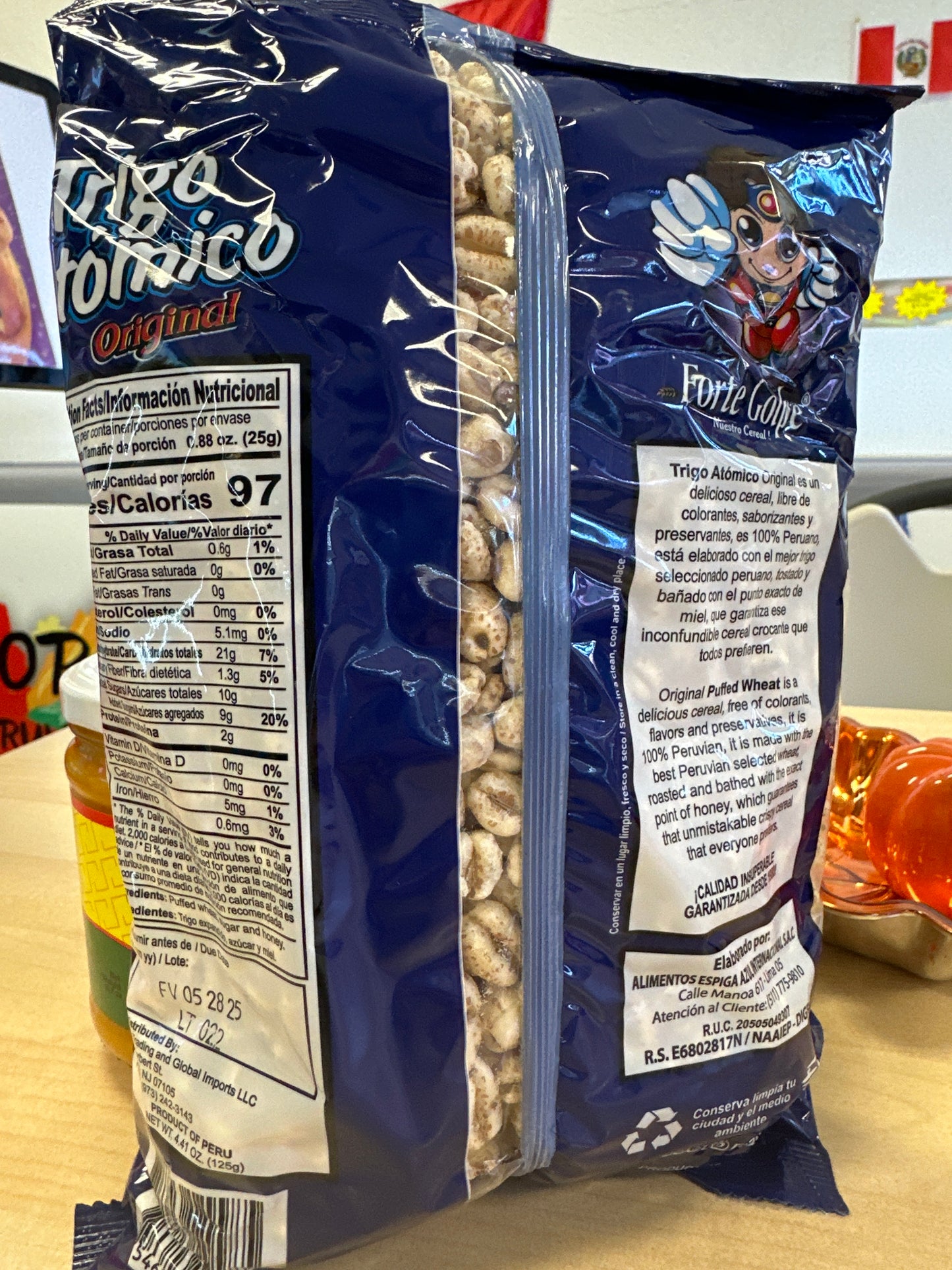 Trigo Atómico, Puffer Wheat, 125g/4.41oz