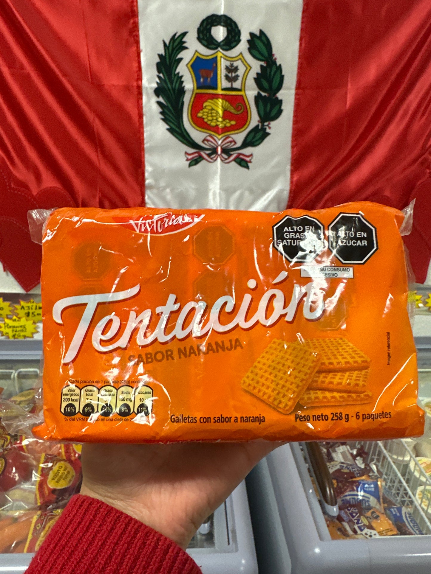 Tentación Sabor a Naranja (258g)