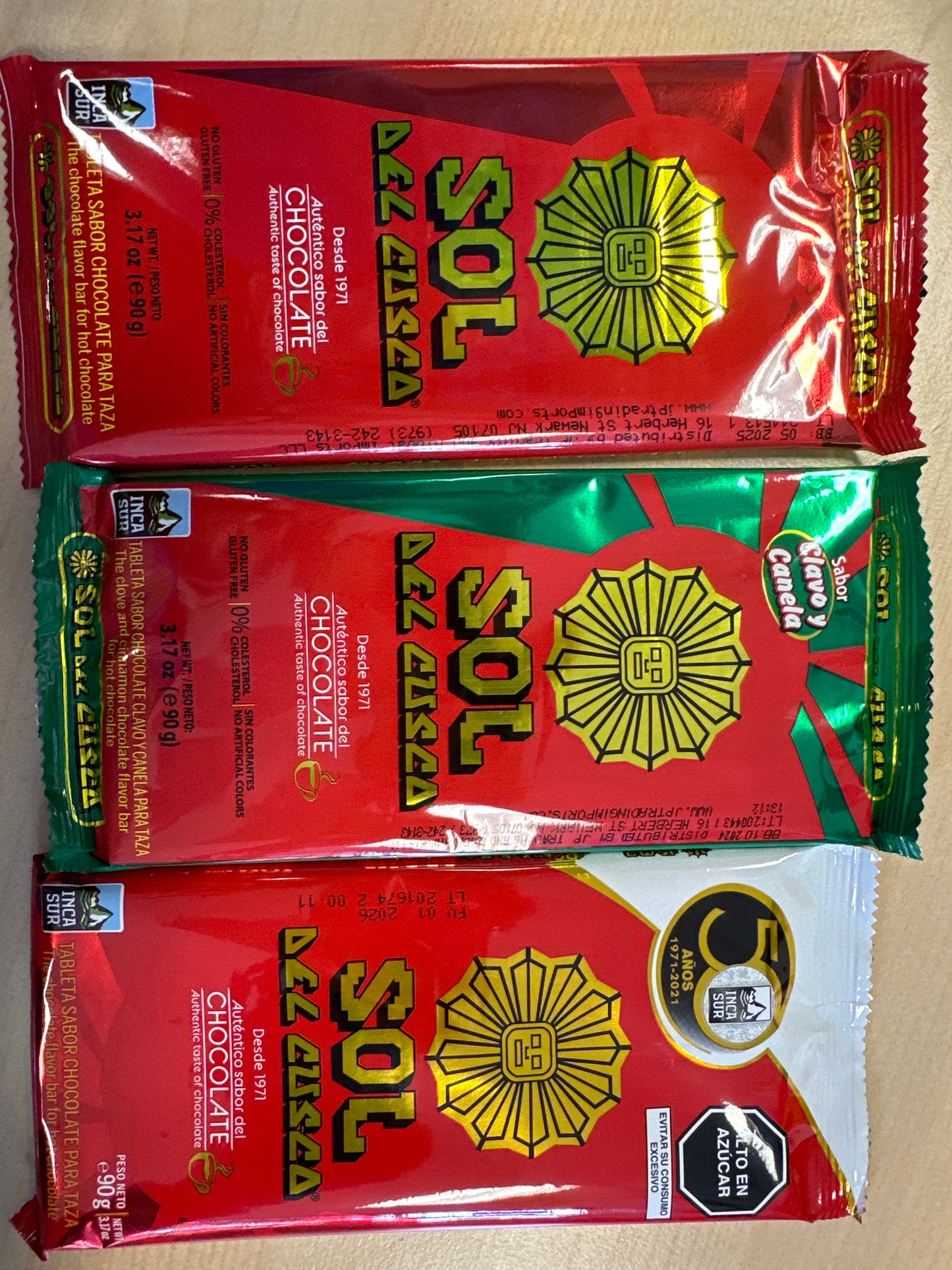 SOL DEL CUSCO tableta sbor chocolate para taza 3.17oz/90g