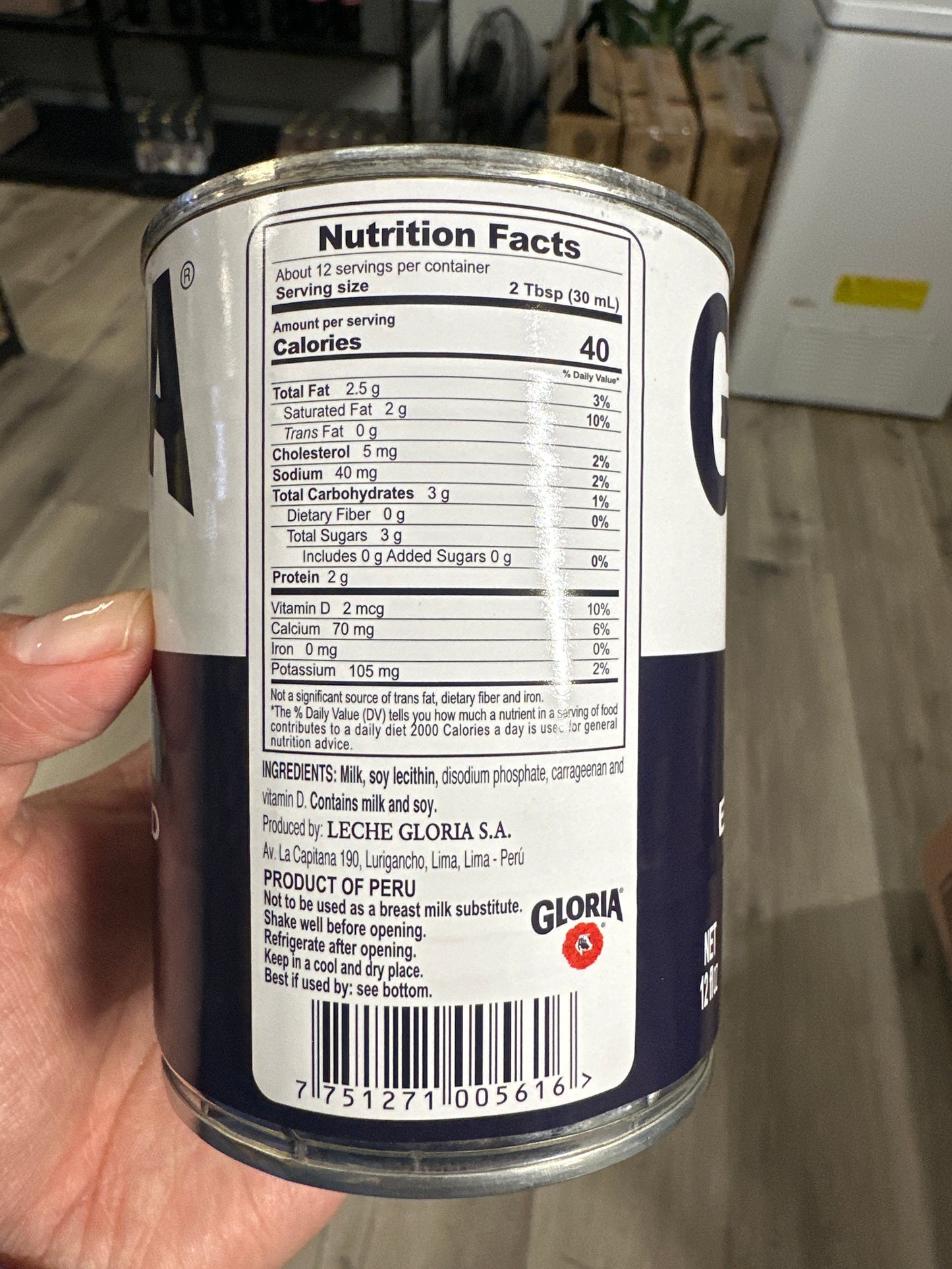 Leche Gloria 12 fl oz Evaporated Milk