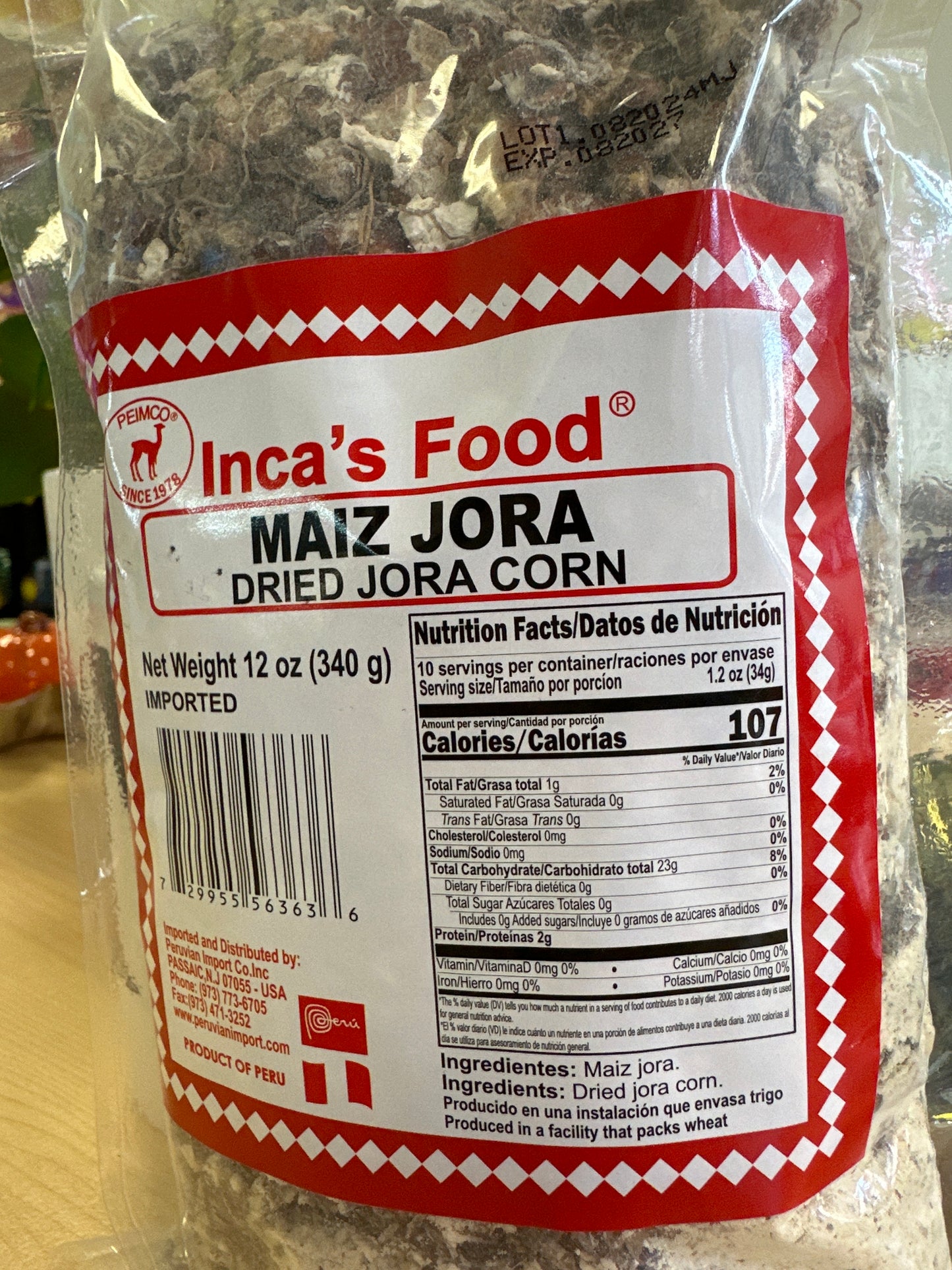 INCA FOOD MAIZ DE JORA CORN 12OZ (340 g)