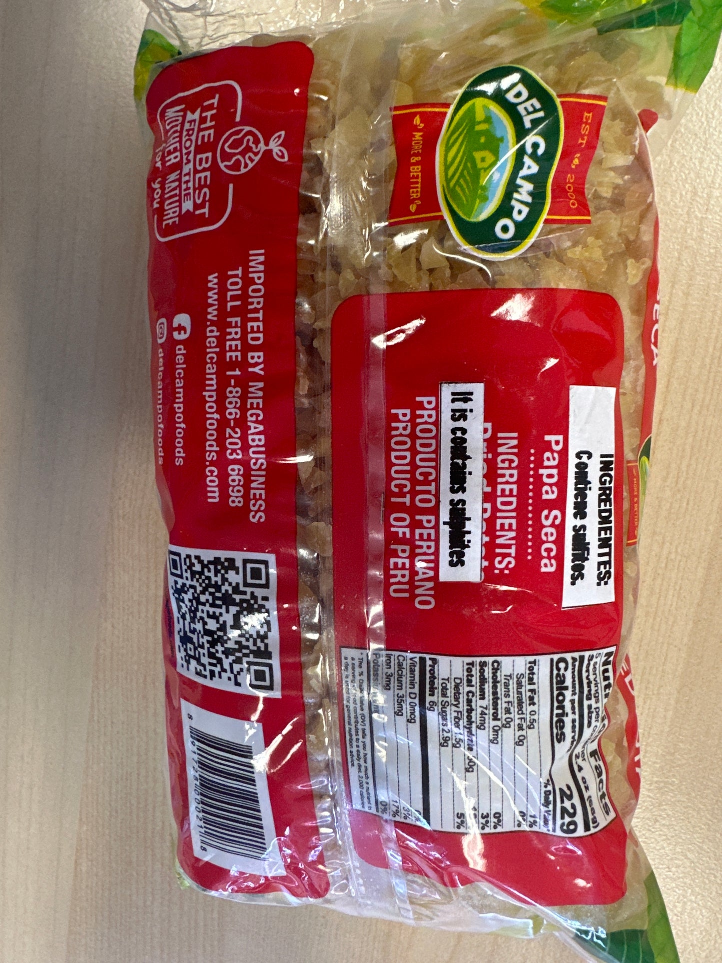 Papá seca, Dried potato del campo 14oz