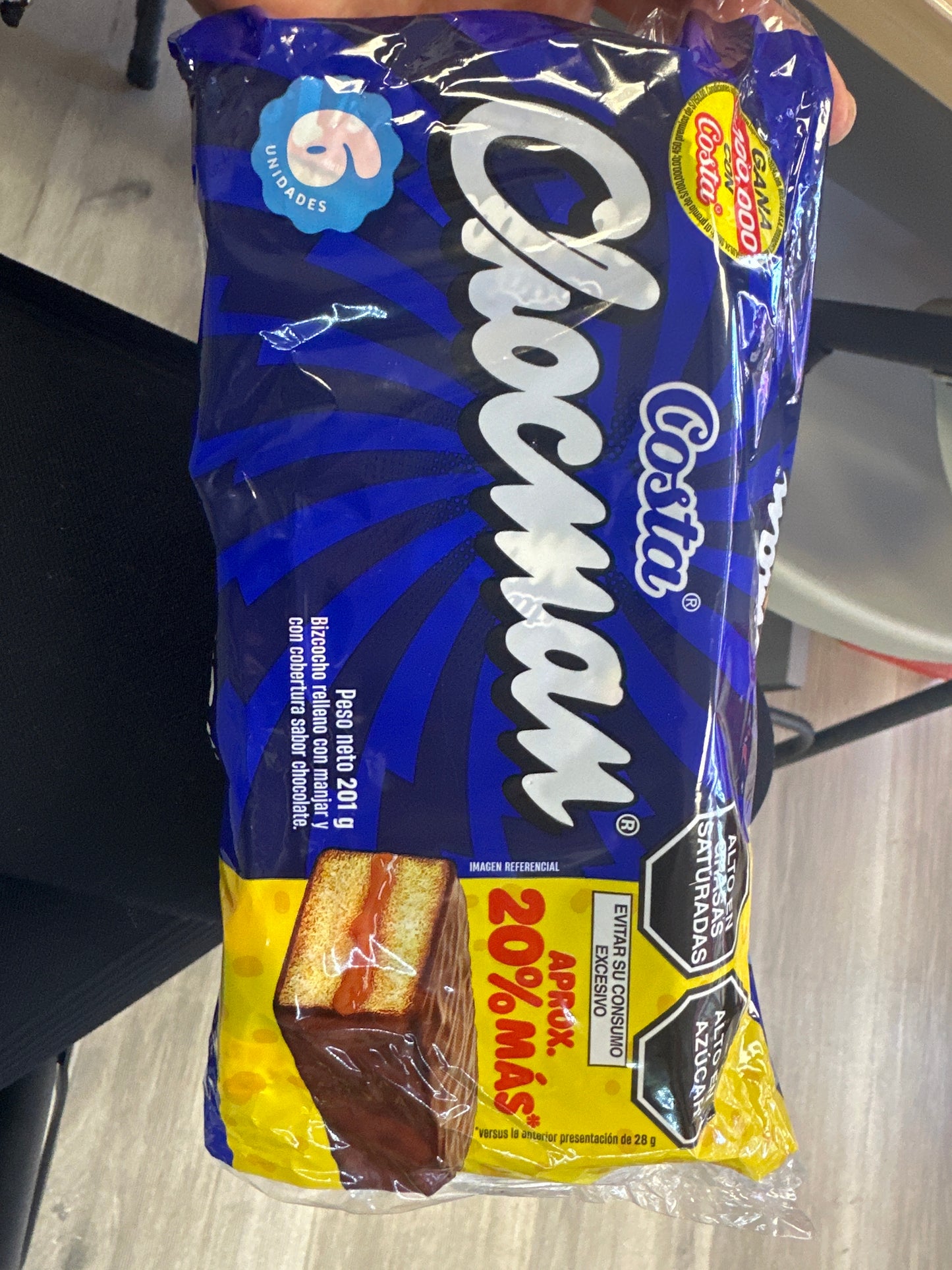 Sixpack Bizcocho Chocman 201g