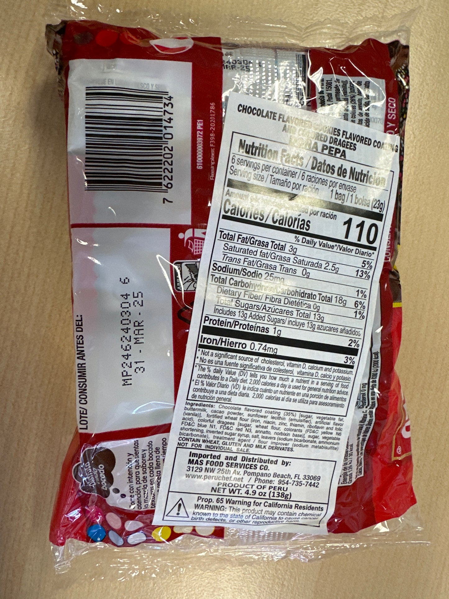 Doña Pepa 6 unidades 138 g Field