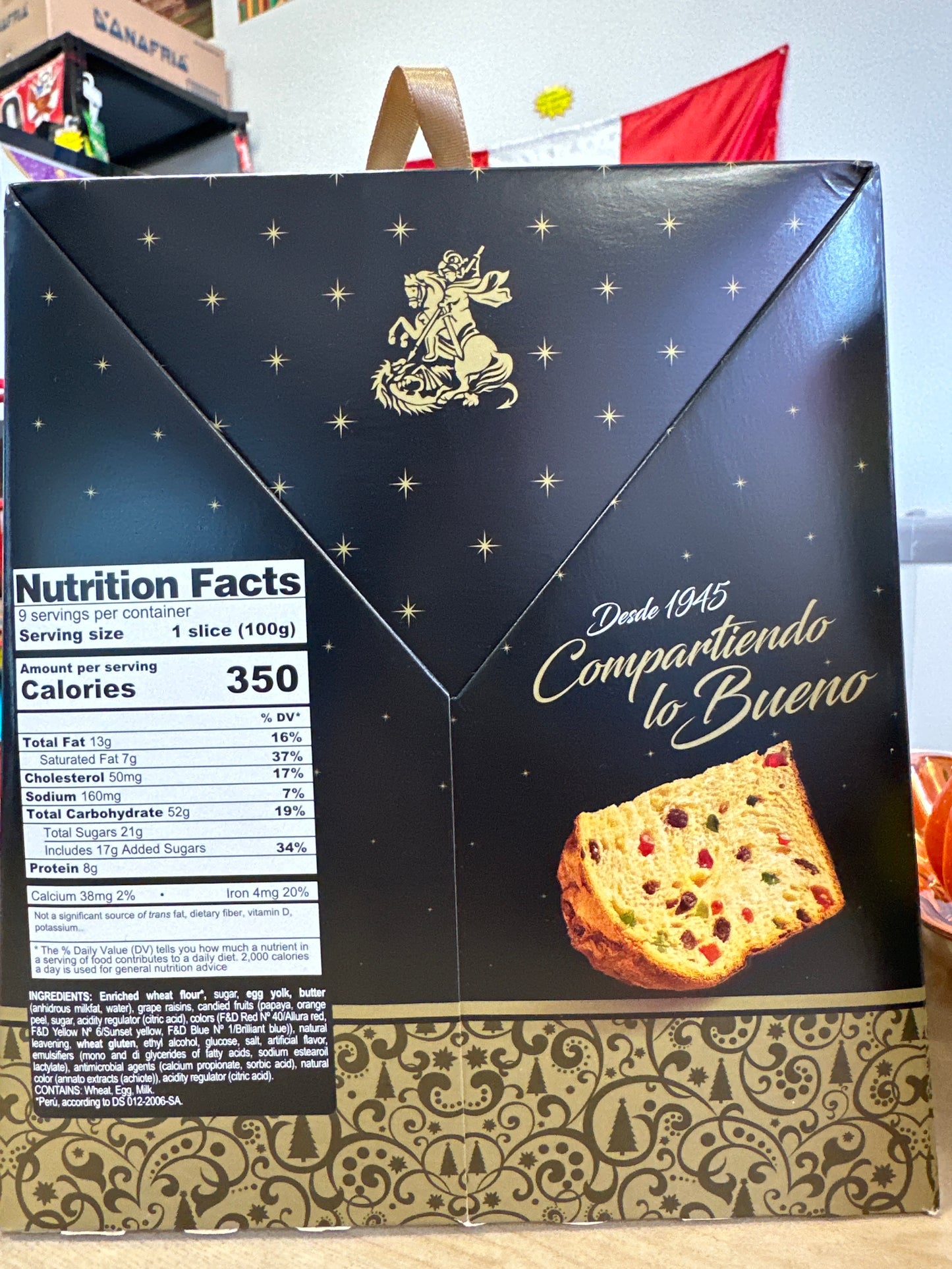 GRAN PANETÓN SAN JORGE 900g/31.75 oz/1.98lb