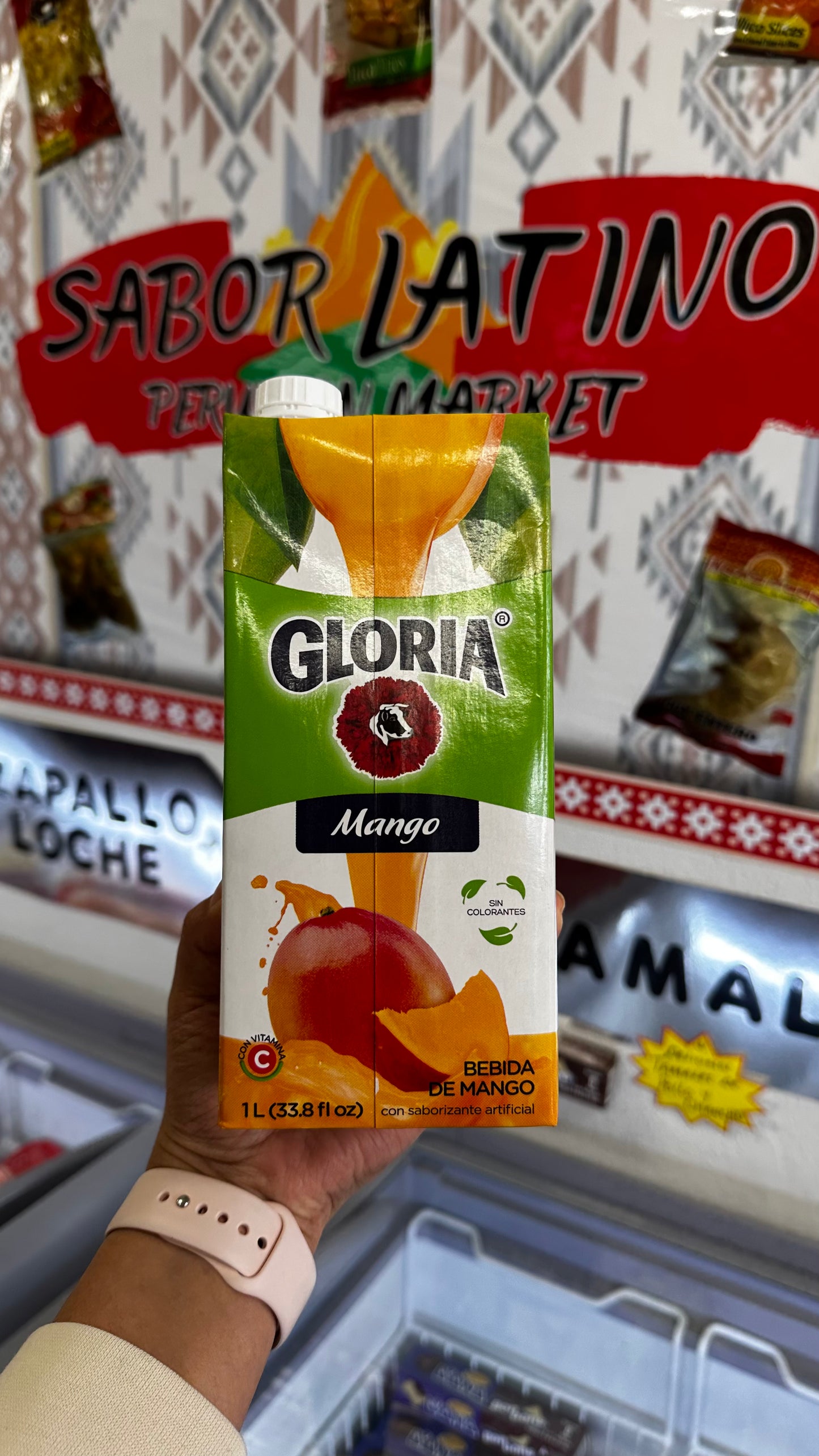 Jugo Gloria de Mango (1Litro) “Ordena directo 📲 818-339-8192 (no compras por la web)”