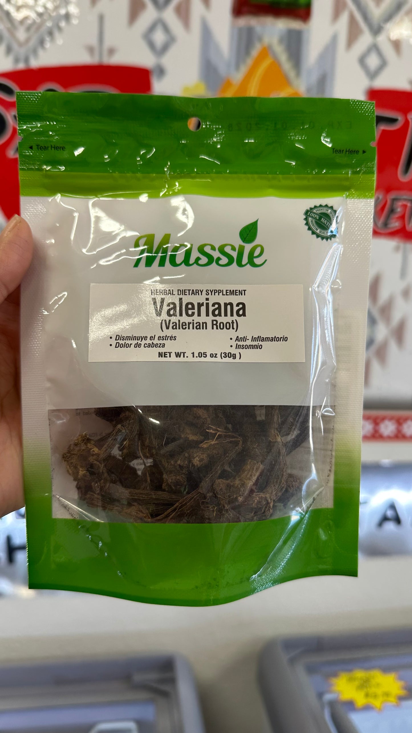 Valeriana Hierba”Massie” (30g) “Ordena directo 📲 818-339-8192 (no compras por la web)”