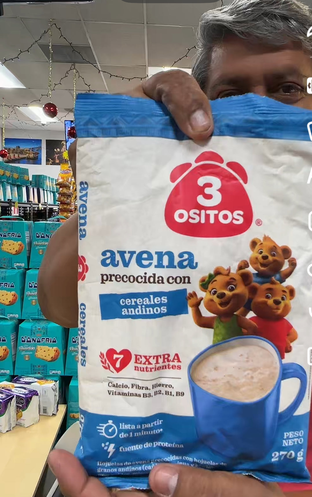 Avena Precocida 3 Ositos (40g) “Ordena directo 📲 818-339-8192 (no compras por la web)”