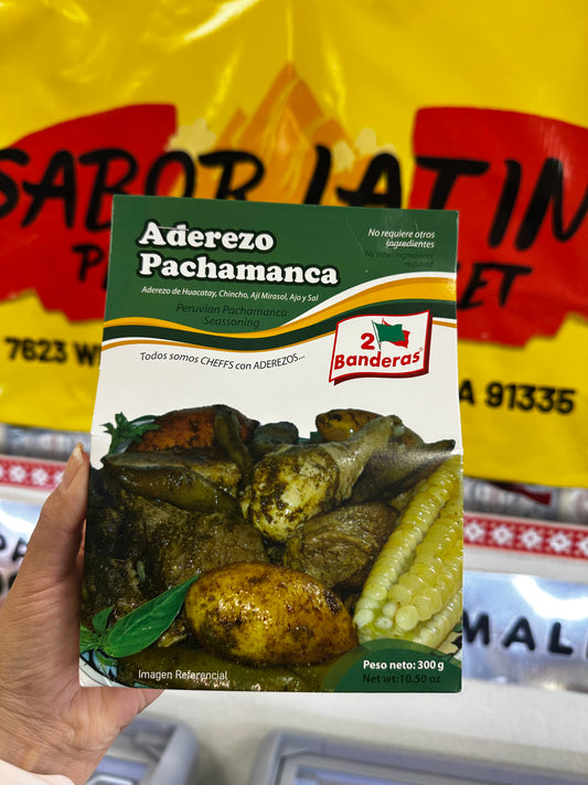 Aderezos de Pachamanca (300g)(2 banderas) “Ordena directo 📲 818-339-8192 (no compras por la web)”