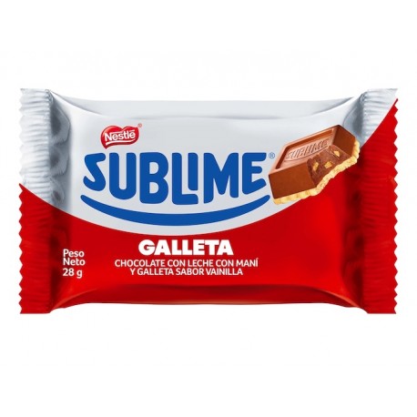 Chocolate Sublime Galleta Nestlé 28g (UNIDAD)
