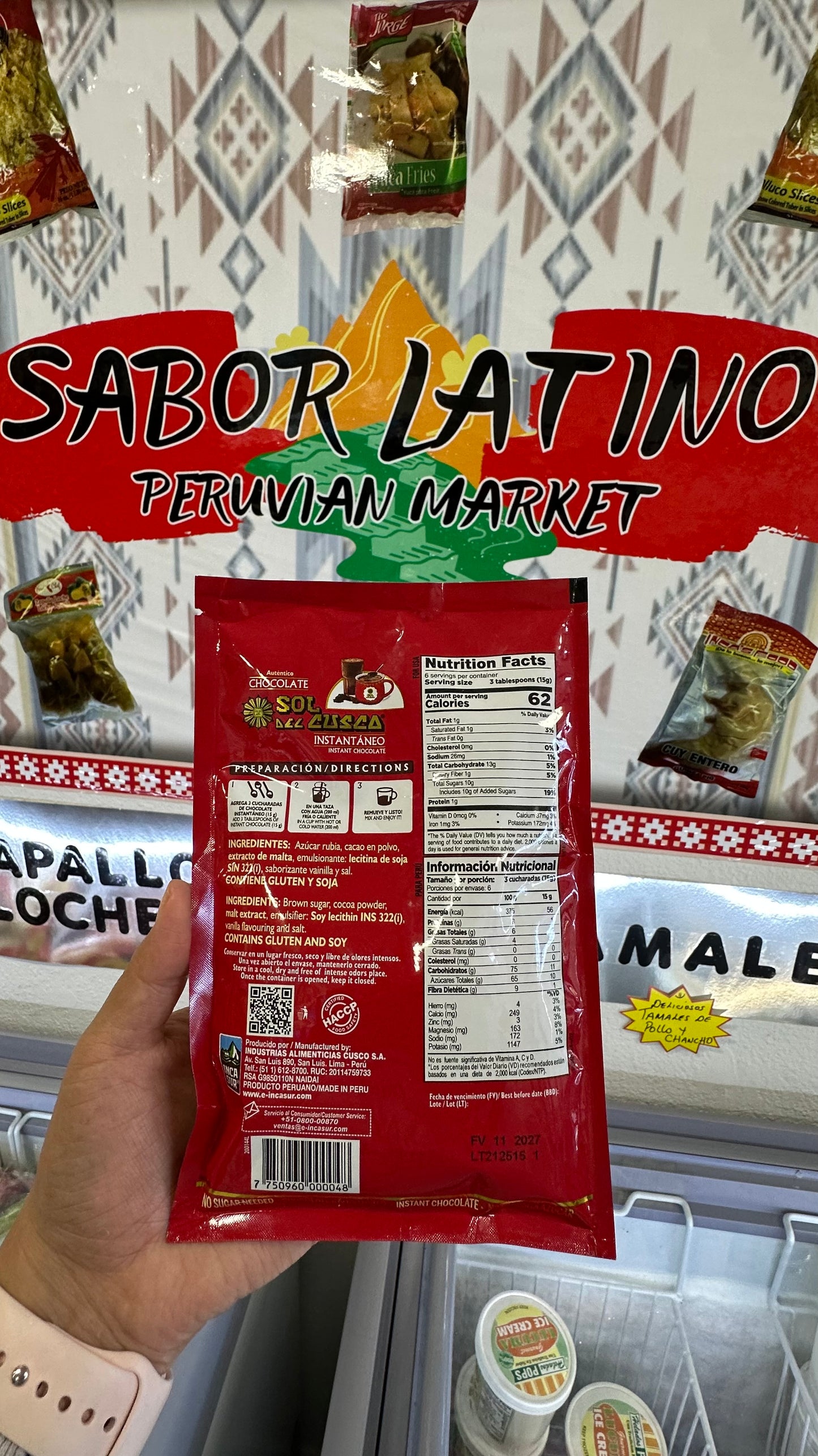 Chocolate Instantáneo Sabor Tradicional Bolsa (90 g) “Ordena directo 📲 818-339-8192 (no compras por la web)”