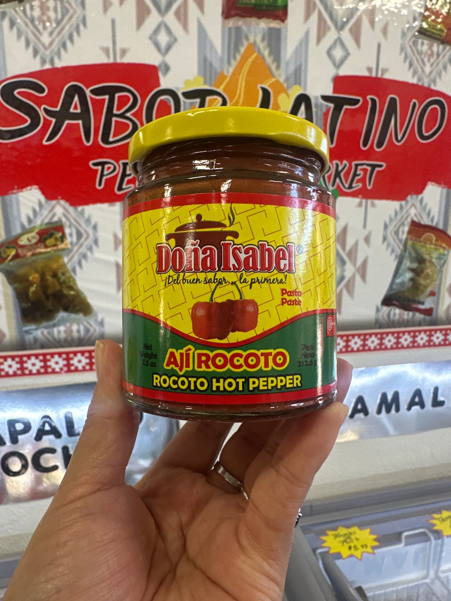 Aji rocoto (212.6g)Doña Isabel “Ordena directo 📲 818-339-8192 (no compras por la web)”