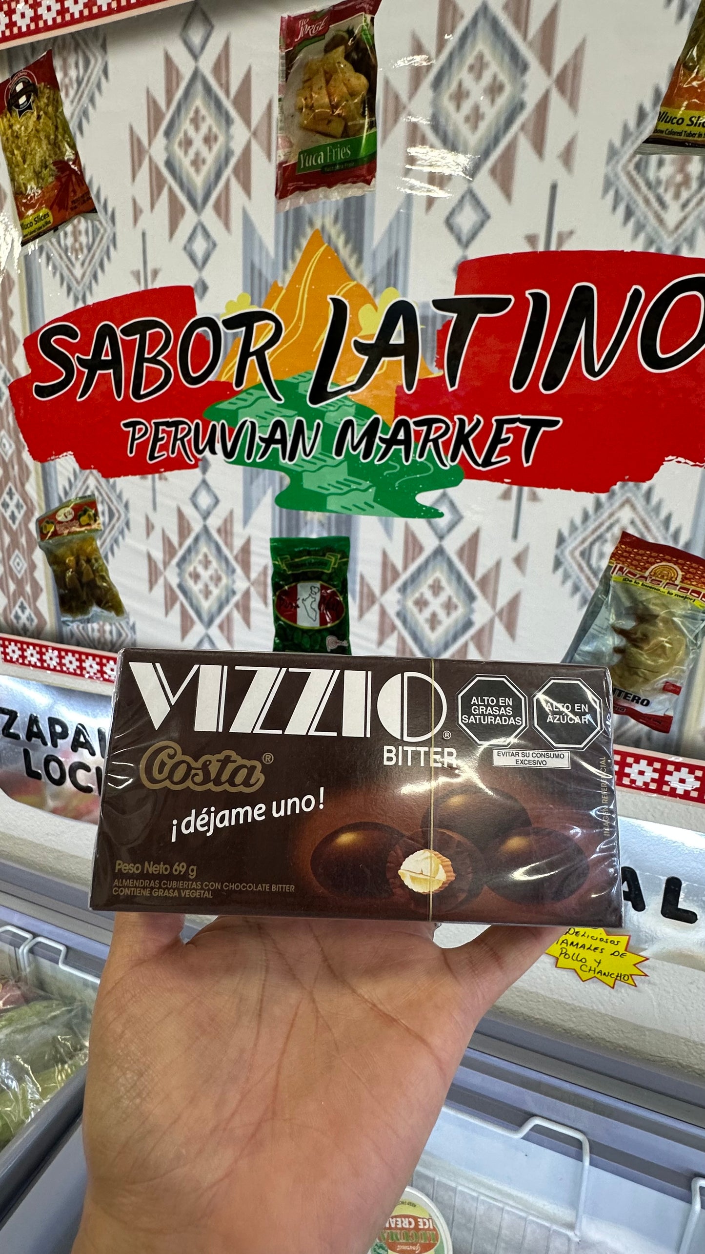 Chocolate Bitter Vizzio Costa 69g (“Ordena directo 📲 818-339-8192 (no compras por la web)”