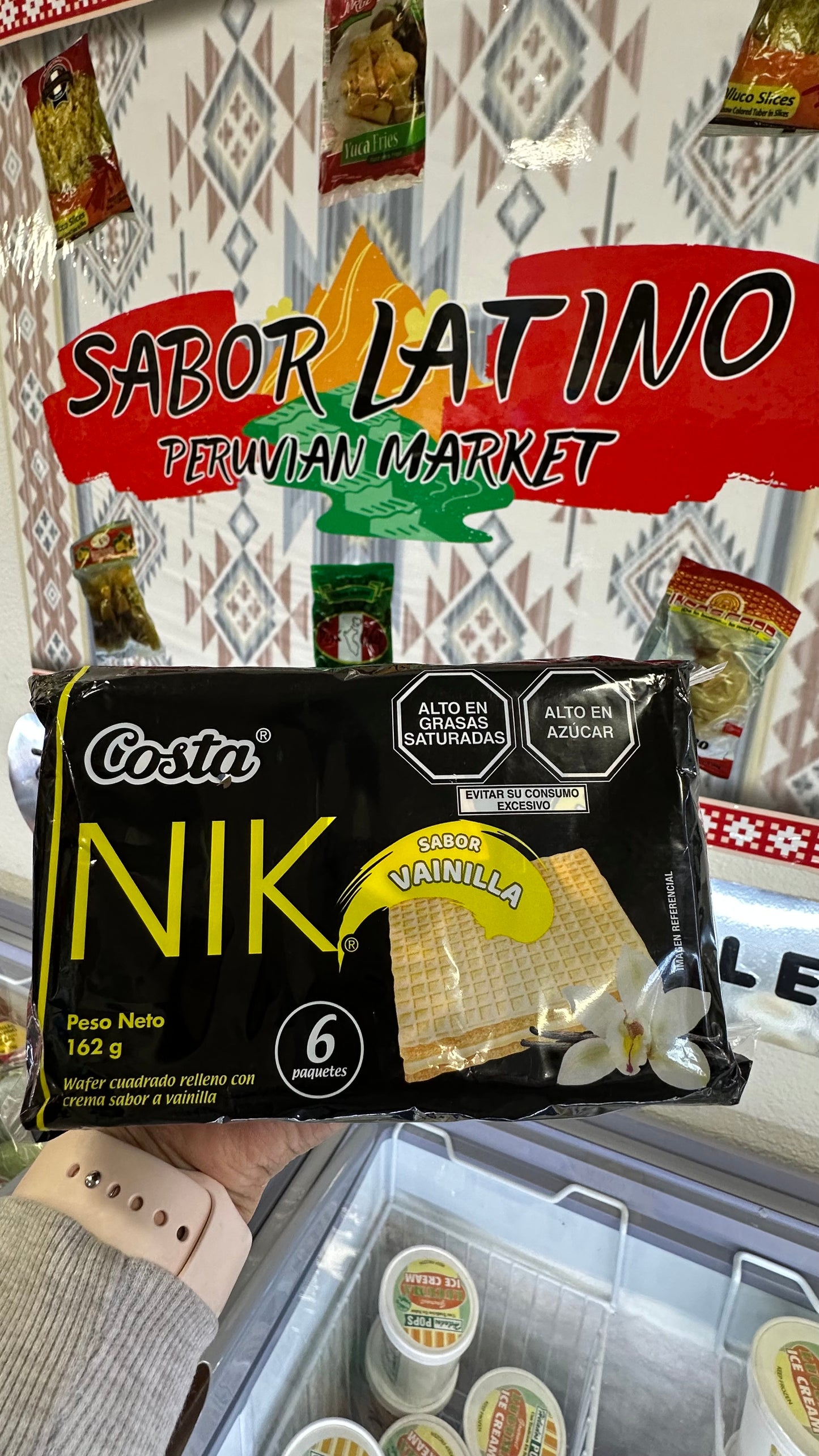 Wafers Nik Costa Vainilla, Chocolate,Fresa Pack 6un “Ordena directo 📲 818-339-8192 (no compras por la web)”