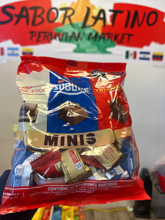 Minis , princesa, sublime y triangulo (360g)