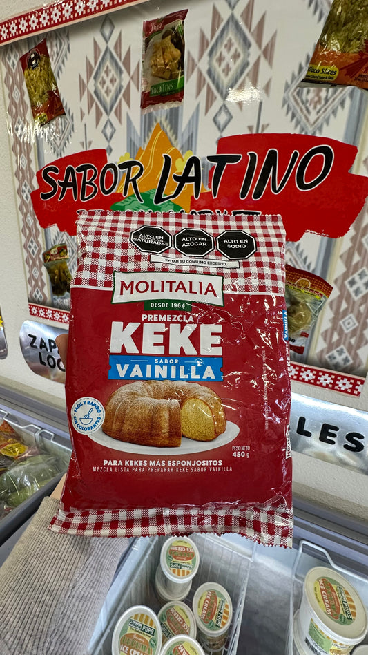 Premezcla Keke Vainilla  Molitalia 450g “Ordena directo 📲 818-339-8192 (no compras por la web)”