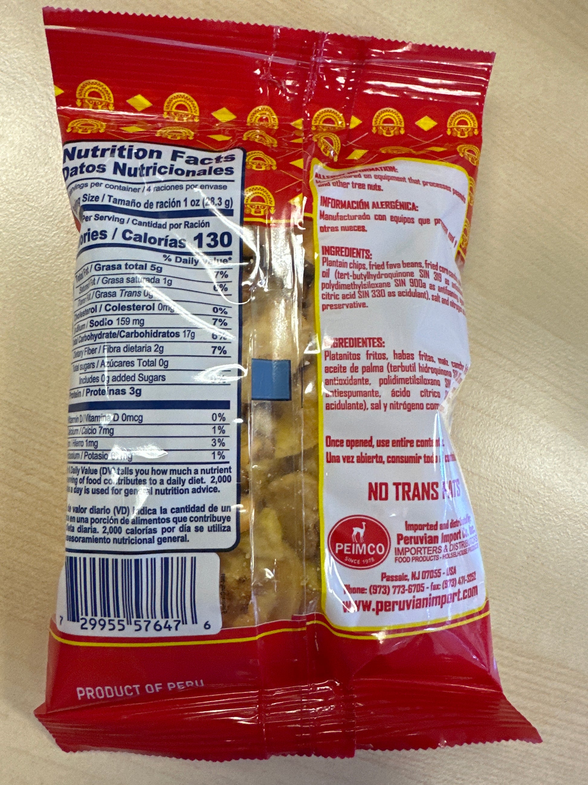 Inca’s Food, Snack Mixto Andino 4.0oz(113.4g)