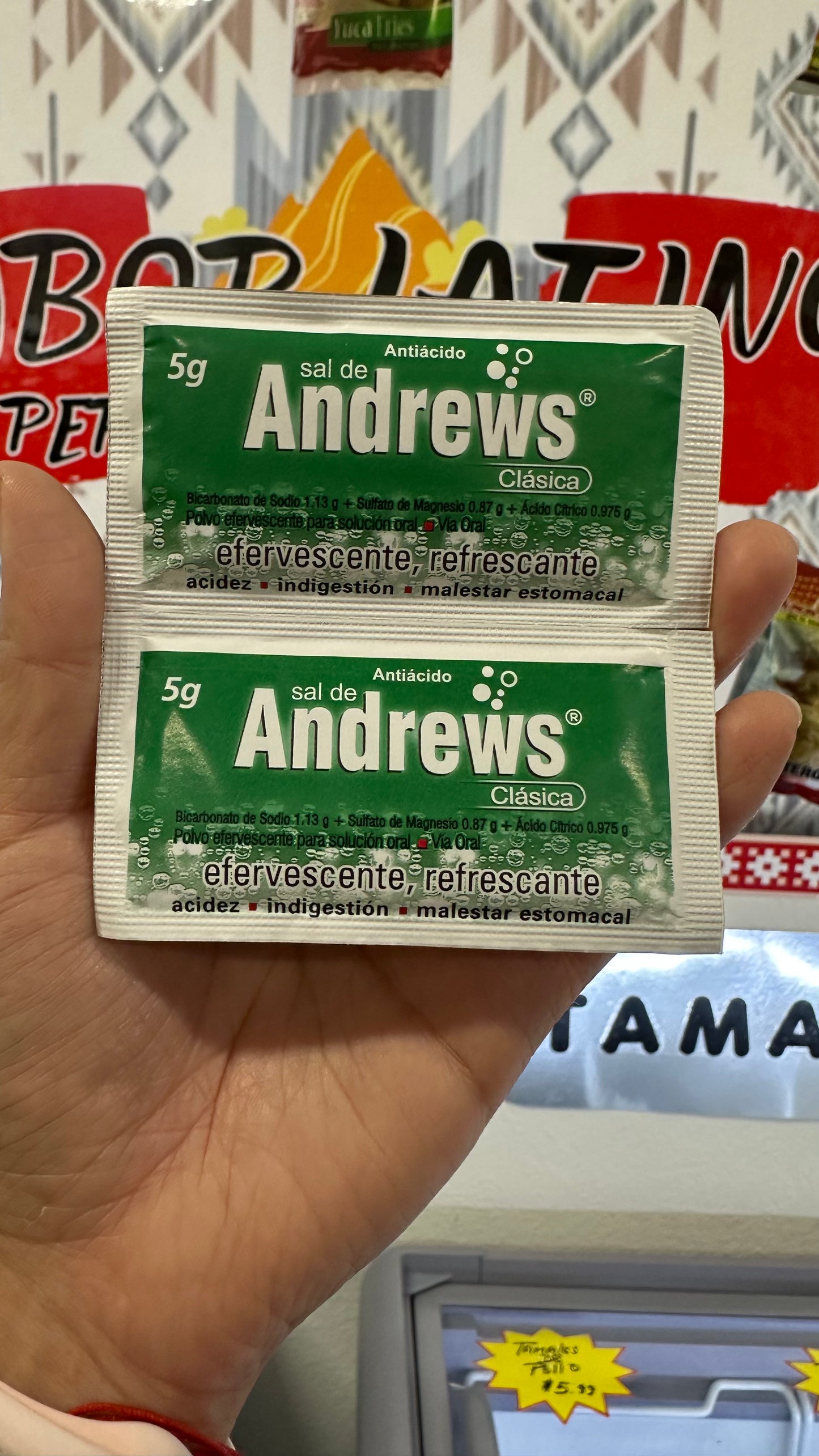 Sal de Andrews (5g) (LA UNIDAD) “Ordena directo 📲 818-339-8192 (no compras por la web)”