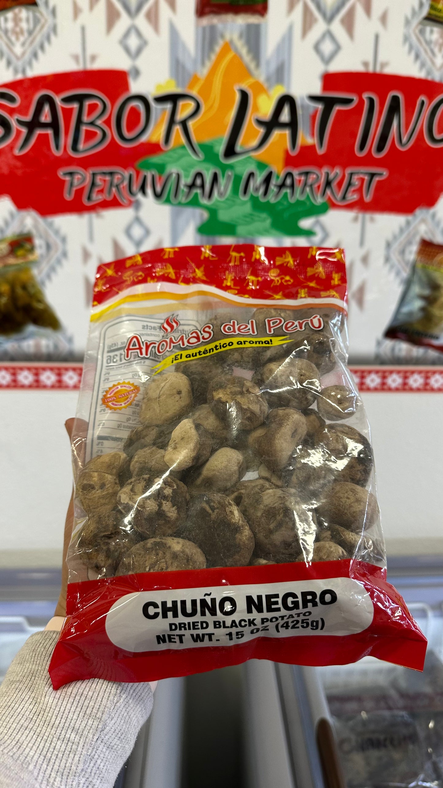 Chuño Negro (425g) “Ordena directo 📲 818-339-8192 (no compras por la web)”