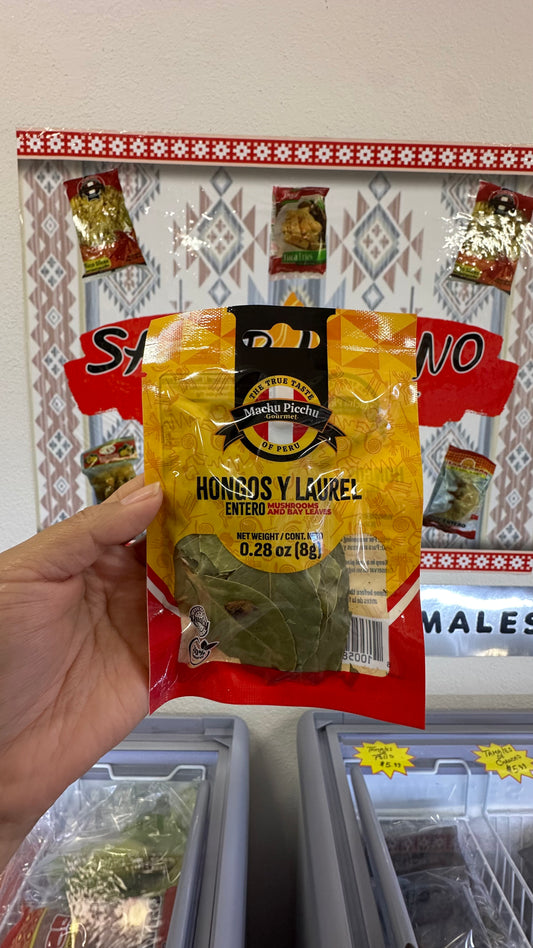 Hongos Y laurel (8g) “Machu Picchu” “Ordena directo 📲 818-339-8192 (no compras por la web)”