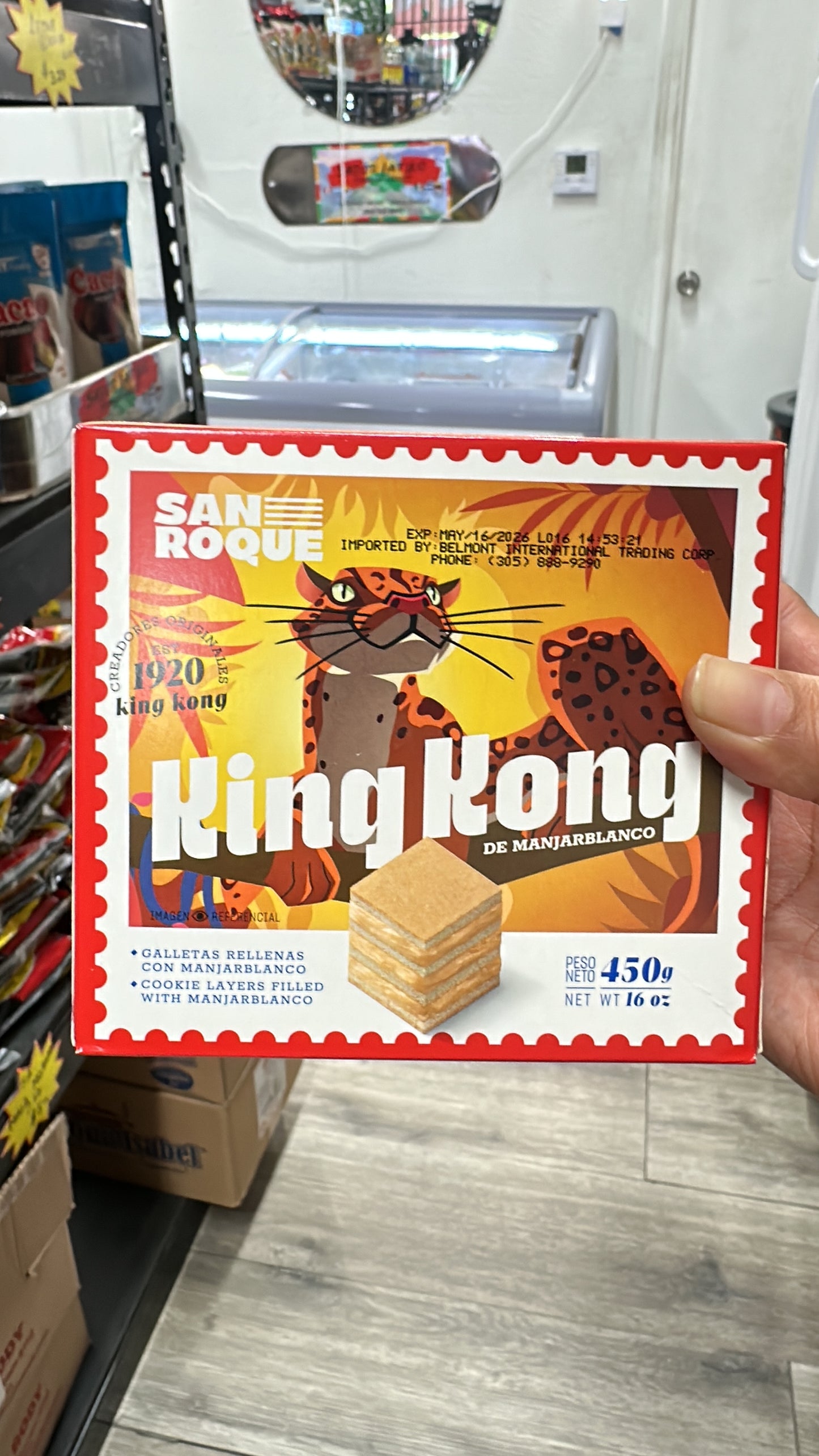 King Kong de Manjar Blanco (450g) “San Roque” “Ordena directo 📲 818-339-8192 (no compras por la web)”